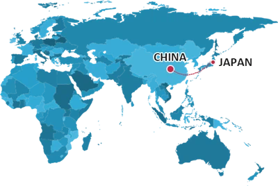 Námorná preprava z Číny do Japonska